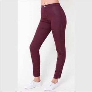 American Apparel High-Waisted Skinny Pants